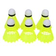 thumbnail image 1 of Yosoo Health Gear Nylon Badminton Shuttlecocks , Stable Flight And Good Toughness | Yellow , Pack Of 6, 1 of 3