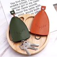 thumbnail image 5 of lot De 2 (orange + Vert), Porte-cls De Voiture En Cuir, Porte-cls Portable En Cuir Pu Impermable De Grande Capacit Pas Facile De Tomber Et De Pro, 5 of 5