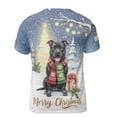 thumbnail image 2 of Merry Christmas Pitbull Snowy Winter with Gifts Tree Decorations All Over Print 3D Shirt Unisex Merch Terrier Dog Lover - 12020, 2 of 6