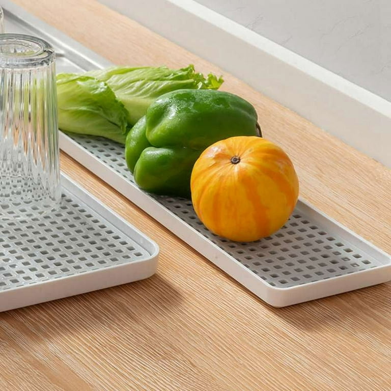 Drain Board for Kitchen Counter,Dish Drain Tray 2 Tier Non Slip