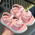 thumbnail image 3 of Liyamei Soft Flat Sole Girls Sandals Fashion Comfortable Design Lightweight Casual Summer Footwear For Toddler Kids Girls School Sandals Open Toe Size 11.5, 3 of 4