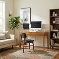 thumbnail image 5 of Simpli Home Harper 60 inch Wide Solid Wood Mid Century Modern Desk in Light Golden Brown, 5 of 10