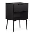 thumbnail image 1 of Bouclair Black Side Table with Drawer, 1 of 5