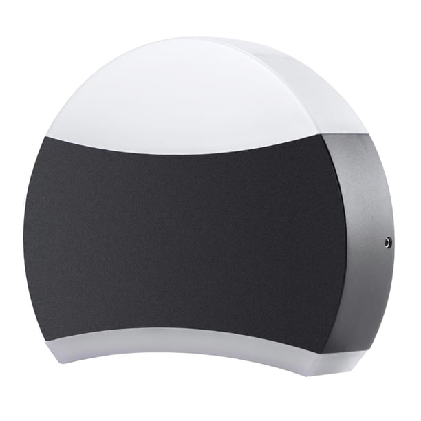 Redondo / Semicircular (Negro + Blanco) Exterior De Balcón Al Aire Libre Led Al Aire Libre Simple Lámpara De Pared Exterior Moderna Iluminación Impermeable Lámpara De Pared 85-265V Cálido / Frío 12W Minnieouse HA025612-03