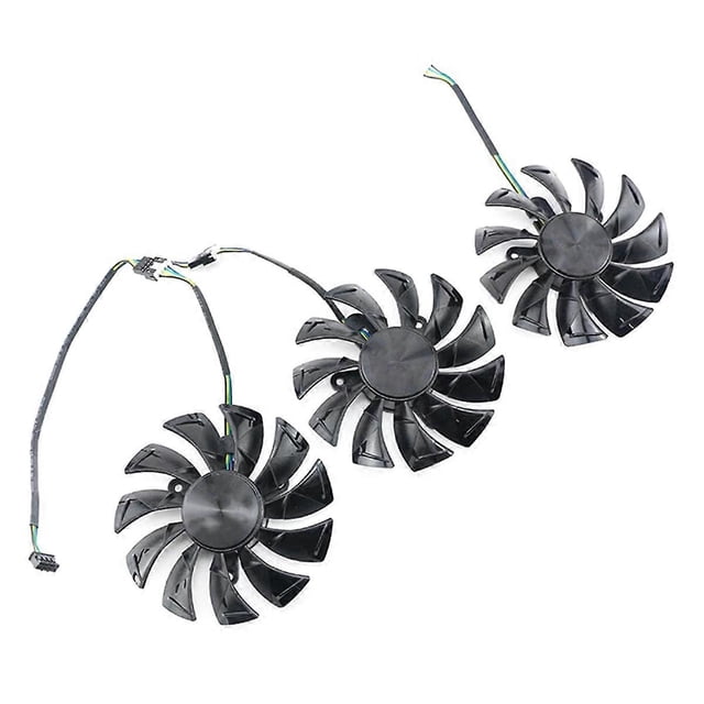 Replace Cooling Fan for GAMING 2070, 2080, 2080Ti AMP Graphics Cards Enhanced Performance 3PCS