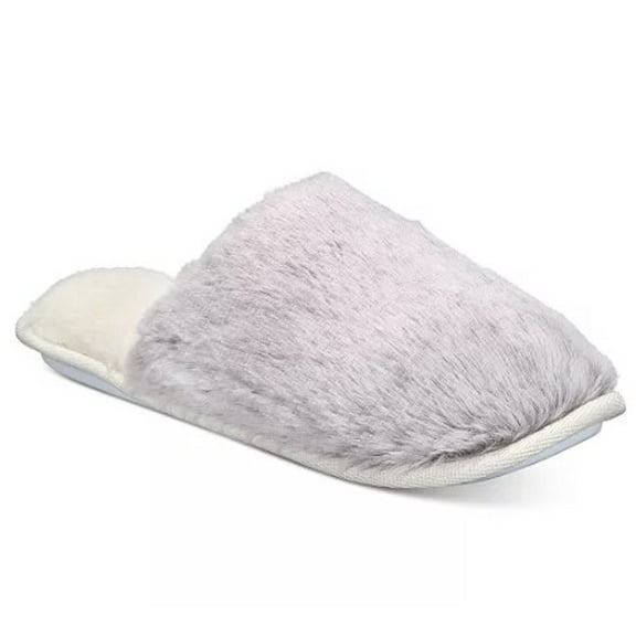 Charter Club Women's Faux-Fur Slippers Medium