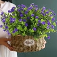 thumbnail image 4 of Artificial Flowers, Fake Artificial Greenery UV Resistant No Fade Faux Plastic Plants for Wedding Bridle Bouquet Indoor Outdoor Home Garden Kitchen Office Table Vase 8PCS, 4 of 8