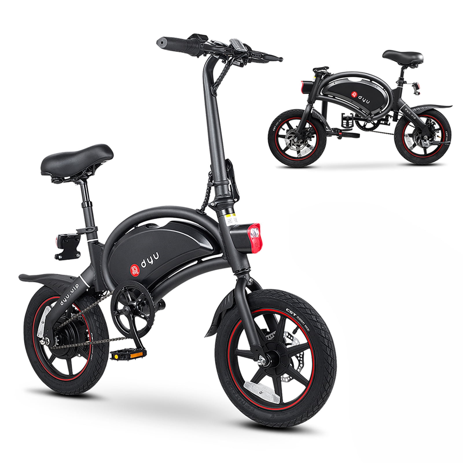 DYU 250W Folding Electric Bikes for Adults Teens, D3F 14" Mini Electric