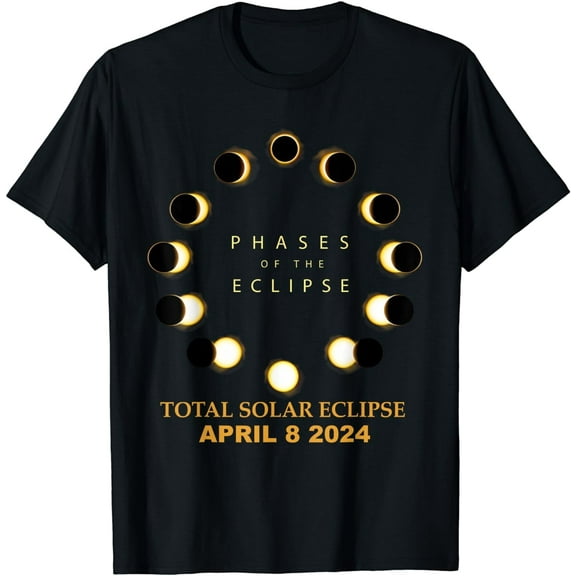 Total Solar Eclipse 2024 Phases T-Shirt April 8th T-Shirt