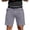 #125Gray, variant on Men's Golf Shorts Stretch Waistband Flat Front Shorts Summer Moisture-Wicking Business Work Short with Pocket