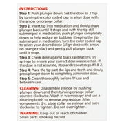 Ezy Dose Kids Baby Oral Syringe & Dispenser, Easy Design for Liquid Medicine, 10 ml / 2 Tsp, BPA Free Plastic