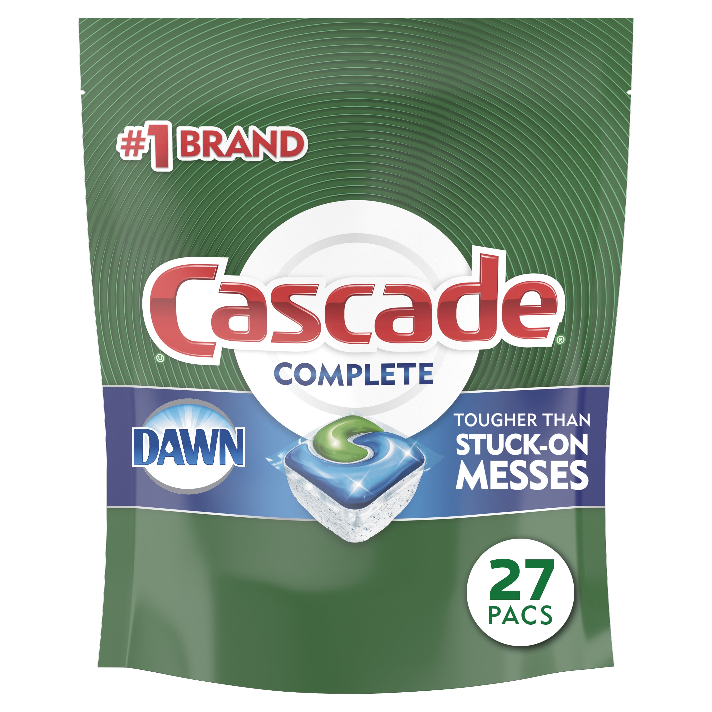 Cascade Complete ActionPacs, Dishwasher Detergent, Fresh Scent, 27 ct