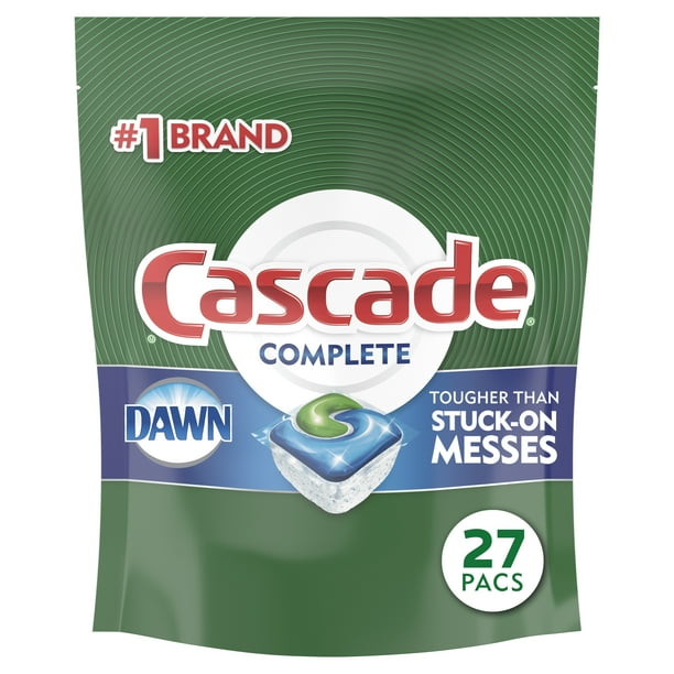 Cascade Complete Dishwasher Pods, ActionPacs Dishwasher Detergent Tabs