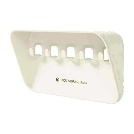 

Kafsov Traceless Wall Clothes Hook Punch Free Clothes Hook Strong Load Bearing Rack Suitable for Kitchen Bathroom Bedroom And Anywhere Else White