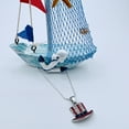 thumbnail image 6 of Fourth of July Necklace - Hat Necklace for Women - USA Patriotic Jewelry (Hat Necklace), 6 of 6