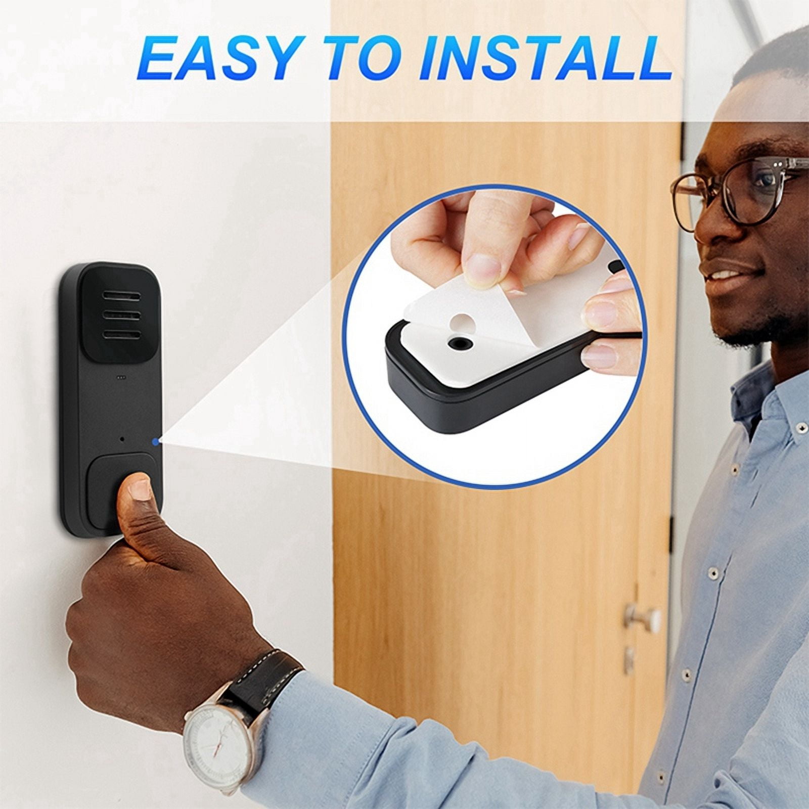 Wireless Intelligent Intercom Doorbell Household Two-Way Audio Long Distance Elderly One Button Pager with 6 Ringtones