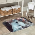 thumbnail image 7 of Fuzoiu Flower Crown White Horse Print Door Mat Outdoor Indoor Welcome Mats, Front Doormat,Flannel Non Slip Durable Entrance Rugs for Front Door, Inside Outside Entry, Porch, Resist Dirt,16x24in, 7 of 7