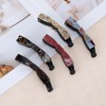 thumbnail image 5 of Unique Bargains 1 Pc Banana Clip Fashion Pattern Hair Clip Beige Brown, 5 of 5