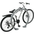 thumbnail image 2 of Global Industrial Circle Bike Rack 2 Bike Capacity Flange Mount Gray, 2 of 4