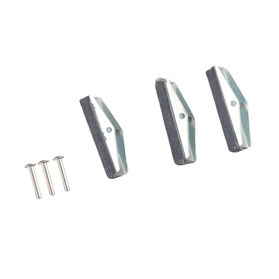 Heavy Duty 3 Jaw Engine Cylinder Hone Stones Replacement Set - 1-1/8 inches (2.86 cm) Professional Grade Automotive Cylinder Honing Stones Tool 3PCS