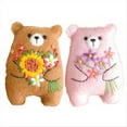 thumbnail image 2 of Oso de Ramo de Abrazo de Bolsillo Pequeño, Oso de Ramo Floral en Miniatura, Regalo para Amigos el Día de Graduación Naranja, 2 of 5