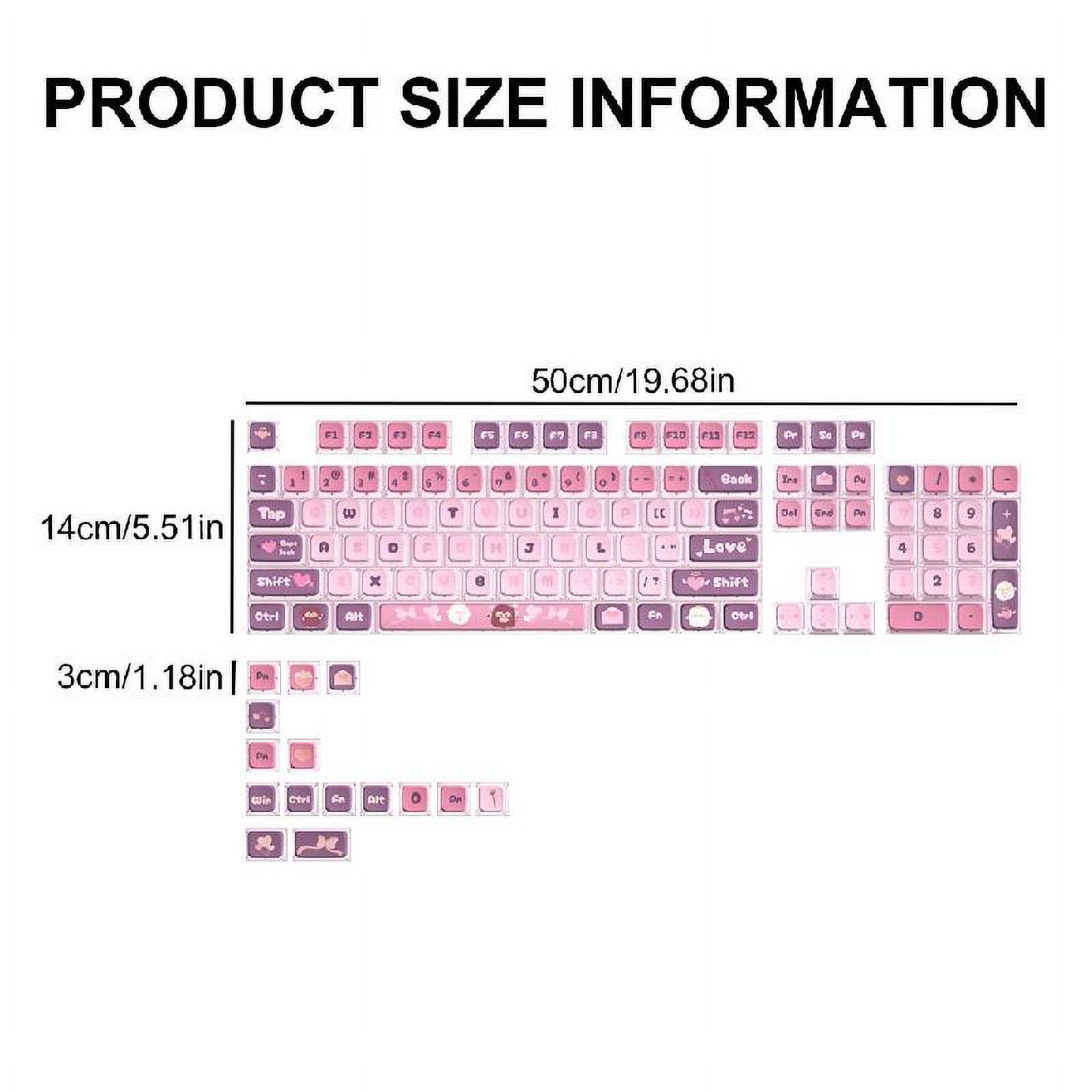 ZPAQI Modern 120Key Light Through Keycaps for 85/87/98/100/104/108 Gaming Keyboard