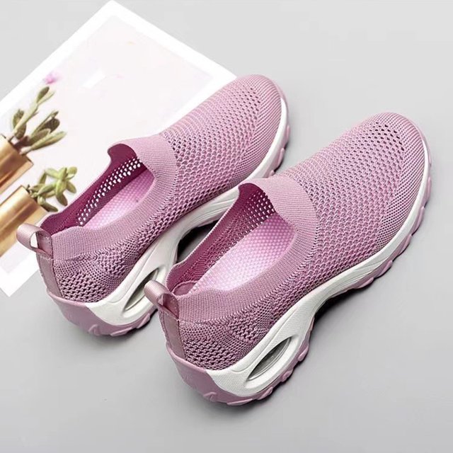 Zapatos casuales de mujer Malla de moda transpirable Ligero para el verano (38 rosa) Likrtyny Tenis De Mujer Tenis De Hombre