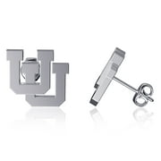 Dayna Designs Utah Utes Team Logo Silver Post Earrings