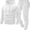 White, variant on Men's Sweat Set 2 Piece Hoodie and Jogger Sweatpants Tracksuit | Men's 2 piece sweat set with hoodie and jogger sweatpants, designed for casual wear, workouts, travel and everyday comfort