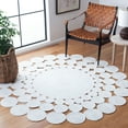 thumbnail image 2 of SAFAVIEH Cape Cod Damjana Abstract Dots Polyester Area Rug, Ivory, 5' x 5' Round, 2 of 7