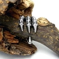 thumbnail image 2 of Sharp Dragon Claw Titanium Steel Biker Ring Men Jewelry Cool Punk Band Size 7-12, 2 of 7