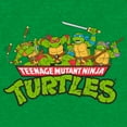 thumbnail image 2 of Men's Teenage Mutant Ninja Turtles Ninja Brothers Logo  Graphic Tee Kelly Heather Medium, 2 of 3