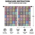 thumbnail image 2 of Blackout Kids Curtains,Boho Bohemia Flower Childrens Insulated Curtains Set Of 2,Bedroom Essentials,Toddler Room Decor 42"x63"(106x160cm), 2 of 4