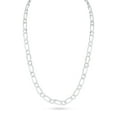 thumbnail image 4 of Sterling Silver 925 High Polished Figaro Curb 150 Chain 1+1 5.7mm Italy 24" Jewelry Female Unisex, 4 of 5