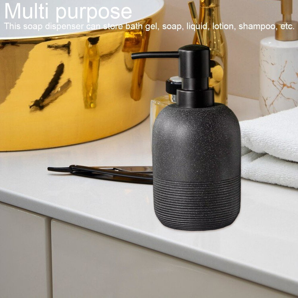 Soap Dispensers, Hand Dish Lotion Shampoo Soap Dispenser Jar, Resin Premium Thick Soap Pump Bottles for Kitchen Bathroom Countertop