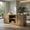 Natural, variant on Topcobe 58" TV Stand with 1500W Faux Fireplace for TVs up to 65", Modern TV Stands, Entertainment Center with Storage, TV Furniture for Living Room, Natural