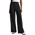 thumbnail image 3 of Women Wide Leg Pants High Waisted Business Casual Work Trousers Dressy Pants with Pockets, 3 of 8
