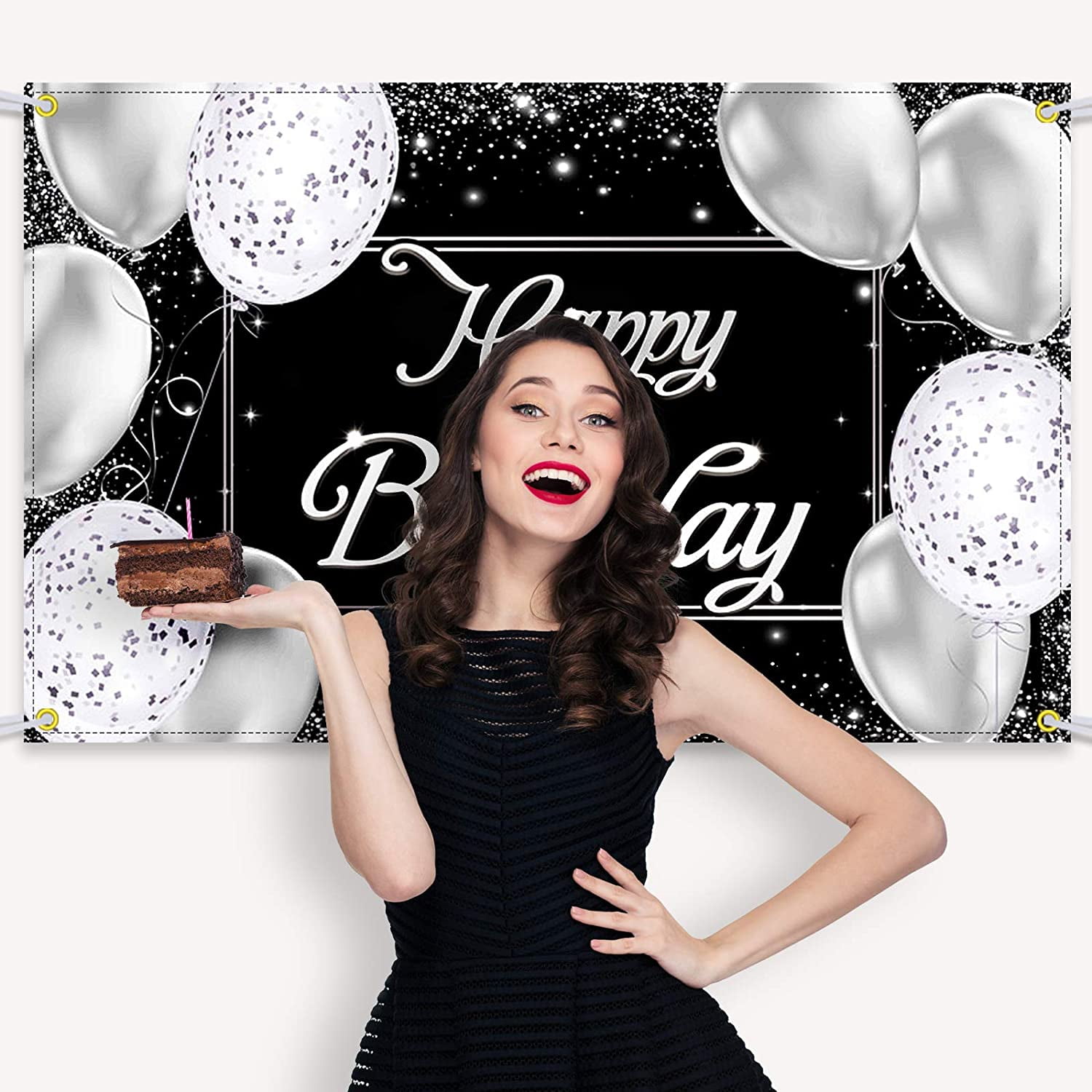 Black dress for 50th birthday party best sale