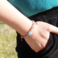 thumbnail image 4 of GHSDFBB Boho Handmade Natural Stone Bead 3 Row Wide Wrap Wrist Statment Bracelet Jewelry Collection, 4 of 6