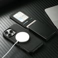 thumbnail image 2 of For iPhone 16/17 Series Wallet Case, Magnetic  Wireless Charging & Card Holder, 2 of 9