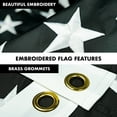 thumbnail image 2 of G128 - 5 Feet Tangle Free Spinning Flagpole (Black) Blue Lives Matter Flag Brass Grommets Embroidered 2.5x4 ft (Flag Included) Aluminum Flag Pole, 2 of 7