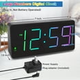 thumbnail image 3 of Despertador digital Peakeep para dormitorio junto a la cama con cargador USB, 3 of 9