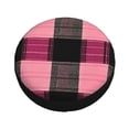 thumbnail image 3 of Multi-Size Car Tire Dust Cover Sunscreen, Corrosion, Dust And Water Keep Spare Tires Clean Hotpink Buffalo Plaid Check Tartan Scotland_3 16 Inch, 3 of 8
