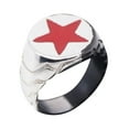 thumbnail image 3 of Winter Soldier Metal Symbol Ring-Size 11, 3 of 6