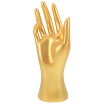 LABSERRON 1Pack Mannequin Hands Golden Plastic for Jewelry Display and Rings in Simple Design