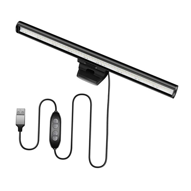 Lámpara colgante LED con barra de pantalla para portátil, lámpara de escritorio de oficina con USB para monitor LCD 26cm