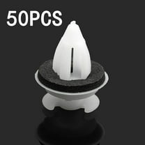 Tekuisi 50pcs Car Door Panel Clips Fixing Fasteners for BMW BE36 E38 E39 E46 M3 M5 Z3 Auto Accessories D57 White Car Buckle   Gasket