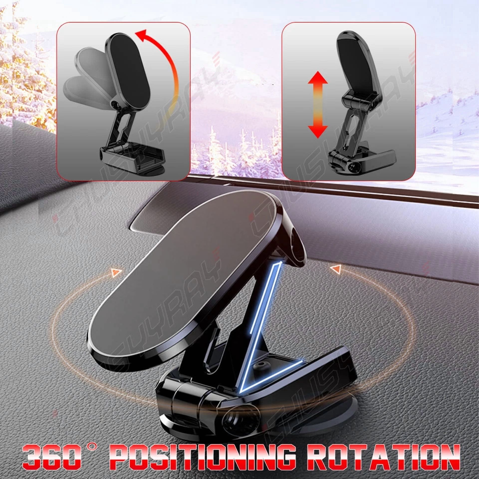 Universal 360° Rotation Car Cell Phone Mount Stand Gps Folding Stand