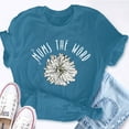 thumbnail image 5 of EcoLoom Mums The Word Chrysanthemum White Pink Flower Florist Short Sleeve Unisex T Shirt, 5 of 6