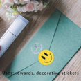thumbnail image 4 of Smile Face Stickers Roll Happy Face Stickers 500 Pieces per Roll (1 inch Yellow), 4 of 5